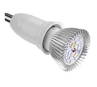 YUYTE Bombilla LED de Crecimiento de 18 W, Luz de Planta de Espectro Completo con 18 LED 11 Rojo 4 Azul 1 Blanco Cálido 1 Blanco 1 IR, Casquillo E27 E14 GU10 para Plantas de Interior (E27)