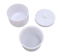 YUYTE Caja de Esterilizador de Herramientas de Uñas con Bandeja y Drenaje, Desinfectante de Plástico Portátil para Brocas de Taladro de Uñas, Accesorios de Pedicura de Manicura Equipo