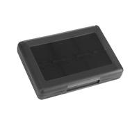 YUYTE Card Storage Box 2 Cartucho del Cartucho de Juego con 2 Ranuras de Tarjetas SD 2 TF 2 Ranuras de Lápidas para Tarjetas de Juego 3ds DSL DSI LL (Black)