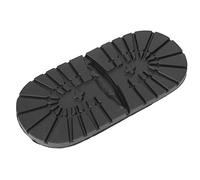 YUYTE Cas Antideslizantes de Tacón Solas de Zapato sin Deslizamiento Solas de Reemplazo de Goma para Zapatos con Material Suave y Flexible para Extender la Vida útil del Zapato (Tacón negro)