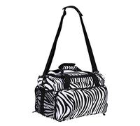 YUYTE Cebra Bolso Hombro para Herramientas de Peluquería, Estuches de Almacenamiento Peluquería Portátiles, Gran Capacidad, para Secador de Pelo y Plancha de Pelo y Tijeras y Peine