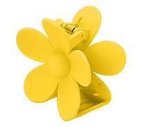 YUYTE Central de Cabello Agarre de Cabello Claw de Cabello Dientes de Doble Bloqueo Clip de Mordazas en Forma de Flor sin Deslizamiento con Superficie Mate para Mujeres Niñas Todo el (Limon amarillo)