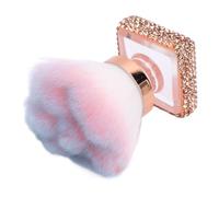 YUYTE Cepillo para Polvo de Uñas, Cepillo Suave para Polvo para Uñas Acrílicas, Cepillo Multifuncional para Colorete y Maquillaje, Herramienta Limpiadora de Polvo de Uñas para Salón de (GOLD)