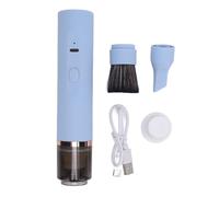 YUYTE Colector de Polvo de Uñas de Mano con Cepillo Suave, Potente Aspiradora de Uñas de Succión, Herramienta Compacta de Eliminación de Polvo para Salón de Uñas y Uso Doméstico (BLUE)
