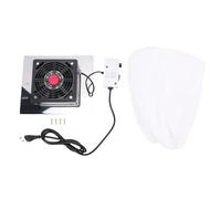 YUYTE Colector de Polvo para Uñas, Potente Aspiradora de Escritorio de Acero Inoxidable de 60 W con Filtro de Polvo Reutilizable, para Limado y Reparación de Uñas (Enchufe de EE. UU.)