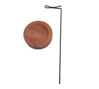 YUYTE Color de Color de Arte de Uñas Pantalla de Pantalla Base Colgante con Acero Inoxidable de Madera Sólida para Salón para la Tienda de Salones Catada de Soporte para el Soporte de (color nuez)