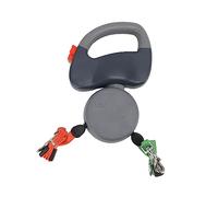 YUYTE Correa de Correa para Perros Retráctil con Doble Mascota con Freno con una Mano y Cuerda Reflectante para Caminar 2 Perros Simultáneamente (Grey)