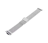 YUYTE Correa de Reloj Ajustable de Acero Inoxidable, Pulsera Ajustable con Hebilla de Metal Diseño Icate, Amplia Aplicación, con Hebilla de Metal Pulsera Ajustable con Metal (SILVER)