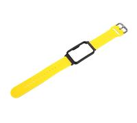 YUYTE Correa de Reloj de 0.787 in con Funda, Silicona Suave Impermeable, Tamaño Ajustable, Ligera, Compatibilidad, Moda, Silicona Suave, Tamaño Ajustable, Ligera (amarillo + carcasa