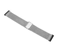 YUYTE Correa De Reloj Malla De Acero Inoxidable De 24 Mm, Correa Ajustable De Malla De Acero Inoxidable De 24 Mm para Reloj Inteligente con Cerradura Doble Graduada, Ajustable, Malla