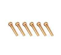 YUYTE de Guitarra Pines 6 Unids/set Pasadores de Puente de Guitarra de Latón para Piezas de Repuesto de Guitarras Folk (GOLD)