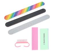 YUYTE de Uñas Pulidora 6 Piezas Herramienta de Manicura Profesional Limas de Uñas Pulidores Pedicura Kit de Arte de - Juego de Limas de para Uso Doméstico y Salón, Incluye Cepillo y Pulidores de