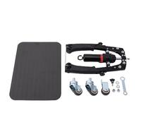 YUYTE Ejercitador de Brazos Hidráulico, Ajustable 10 200 Kg 15 Niveles de Resistencia, Equipo de Entrenamiento de Gimnasio en Casa para Hombros, Tríceps, Pecho, Antebrazos, con (con Ruedas)