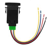 YUYTE Empuje de 4 de 12 V para de con Luz Indicadora LED para Luces Antiniebla y LED