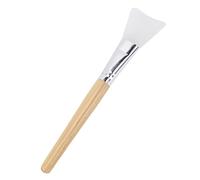 YUYTE Herramienta Aplicadora de Cepillo de Máscara Facial de Silicona, con de Madera para Aplicación de Máscara Facial Uniforme Antideslizante Fácil de Usar, Herramientas de Belleza (de madera)