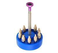 YUYTE Herramienta de Ajuste de Manecillas de Reloj, 10 Tamaños de Ajuste de Prensa Prensatelas para Evitar Rayar la Herramienta de Instalación de Agujas de Reloj para Relojero (Blue)