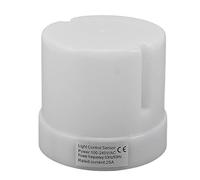 YUYTE Interruptor de Luz Exterior con Sensor de Fotocélula con Enchufe de Bloqueo, Control de Anochecer a Amanecer y para Uso Versátil