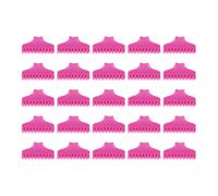 YUYTE Juego de 25 Pinzas para Rizador de Pelo Rosa, Abrazaderas de Mandíbula Permanente para Volumen de Raíz del Cabello, Herramientas de Peinado Esponjosas para Uso Doméstico y de