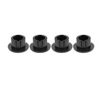 YUYTE Juego de 4 Bujes de Pared para Cable Satelital, Juego Profesional de Bujes de Cable de Alimentación a Través de Orificios de Pared con Herramienta de Funda a Presión, para (Black)