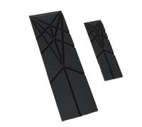 YUYTE Juego de Cucharas Medidoras Plegables de 3 Pulgadas Polygons, 6 Tamaños Diferentes, Utensilios de Cocina Multifuncionales, Diseño Rojo para un Fácil Almacenamiento (BLACK)