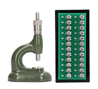 YUYTE Juego de Herramientas de Reparación de Relojes con 48 Troqueles, Herramienta de Prensa de Caja de Reloj de Aleación de Aluminio para Desmontaje de Relojes y Prensado de Cajas,