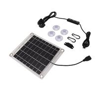 YUYTE Kit de Bomba de Agua Solar, Bomba Sumergible de 20 W con Interruptor para Riego de Fuentes, Estanques y Bebederos para Pájaros, Interfaz USB ajustable.