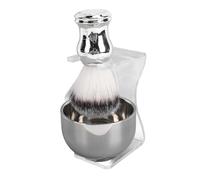 YUYTE Kit de Brochas de Afeitar con Cuenco y Soporte, Juego de Brochas de Afeitar para Hombres para Barbería, Viajes, Hogar y Uso en Hoteles