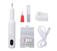 YUYTE Kit de Taladro Eléctrico para Uñas Profesional - Lima de Uñas Eléctrica de 18000 RPM con Pantalla LED, Máquina Perforadora de Uñas Portátil para Uñas de Gel Acrílico (WHITE)