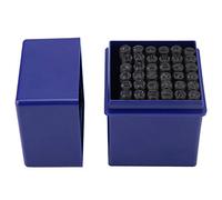 YUYTE Letras 5mm Granetes 36 Unids/set 5mm Acero Alfabeto Letra y Número Sello Punzón Kit de Herramientas para Manualidades en Múltiples Superficies