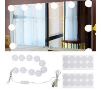 YUYTE Luces de Espejo de Maquillaje, Vanity Led Bombilla Regulable para Espejo de Maquillaje, Estilo de Hollywood, 8 Niveles, para Mesa de Maquillaje, Espejo de Maquillaje No Incluido
