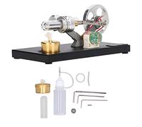 YUYTE Modelo de Motor Stirling Caliente: Juguete Generador Educativo de Bricolaje para Proyectos Científicos con Placa Base de Metal