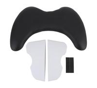 YUYTE Nails Tech Reposabrazos Ergonómico en Forma de U para Manicura con Soporte Extraíble para Mesa de Salón de Uñas, Hecho de Piel Sintética y Esponja Suave (BLACK)