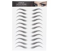 YUYTE Pegatina de Transferencia de Cejas Impermeable Pegatina de Tatuaje de Ceja Duradera 1-7 Días Transpirable para la Piel con Múltiples Formas para Mujeres Tatuaje en el Hogar (BLACK-10)