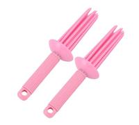 YUYTE Peine de Volumen de Aire para Cabello Rizado, Herramienta de Peine Rizador Antideslizante, Estilo Esponjoso con 17 Dientes Redondeados para Uso Doméstico, 2 uds.