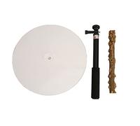 YUYTE Percha Ajustable para Pájaros Station, Soporte para Percha para Loros, Estación de Juego Portátil para Pájaros, Ajustable de 30 Cm a 94 Cm con Base Acrílica y Madera de