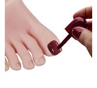 YUYTE Pie Falso, Pies de Silicona, Pie de Entrenamiento de Arte de Uñas, Modelo de Pies de Práctica de Silicona para Principiantes, Imitando la Piel Humana Real (Bien)