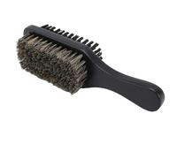 YUYTE Pincel de Barba de Doble Cara, Aseo de Barba de Madera para Hombres con Nylon Sintético Suavemente Texturizado Cepillo Dual