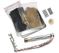 YUYTE Pistón, Kit de Pistón de Arranque con Herramienta de Arranque Multifuncional con Tela de Carbón, Aceite Lubricante, Yesca para Camping, Senderismo y Supervivencia Al Aire