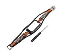 YUYTE Pulsera de Reloj Inteligente de Cuero de PU Ajustable para Banda Inteligente, Pulsera Amigable con la Piel, Pulsera de Reloj de Cuero de PU Duradera, Cómoda y Ajustable (BROWN)