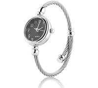 YUYTE Relojes de Cuarzo para Mujer, Reloj de Pulsera Analógico Femenino, Reloj de Pulsera Cuarzo Elegante Ultra Delgada, Pulsera Analógica Redonda de Aleación, Pulsera Abierta Reloj de Pulsera
