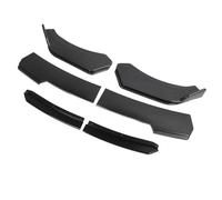 YUYTE Separador de Labios de Parachoques Delantero de 6 Piezas de 150 Cm para Diseño Deportivo de Doble Capa para una Aerodinámica Mejorada (Labio Negro)