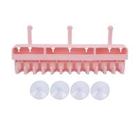 YUYTE Soporte de Silicona para Extensiones de Cabello con Ventosas, Colgador de Extensiones de Cabello sin Taladro para Peinar, Estante para Pelucas y Sombreros Montado en la Pared que (PINK)