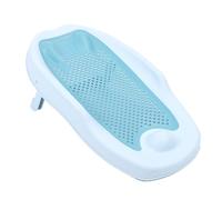 YUYTE Soporte Ergonómico para Baño de bebé, Asiento Portátil para Bañera Infantil para Recién Nacidos y Niños Pequeños, Cómoda Bañera Azul para bebé para el Hogar y Viajes