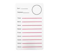 YUYTE Soporte para Extensión de Pestañas, Paleta de Injerto de Pestañas, Almohadilla de Silicona para Extensiones de con Esquinas Lisas, Material (Mesa de individual XL)