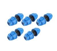 YUYTE Tubo 20mm 5 Uds PE Plástico 20mm a Conector de Tubo Recto - Adaptador de Eficiente y Confiable