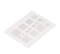 YUYTE Universal BGA Reballing Plantilla de Malla de Estaño de Soldadura Plantilla de Bola con 0,3 0,35 0.4 0,5mm Paso para el Teléfono BGA IC Chips Reparación
