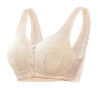 YUYUCH Botón de Cierre Delantero Sujetadores Deportivos sin Aros Cómodos Sujetadores Push up de Talla Grande sin Aros para Todos los días