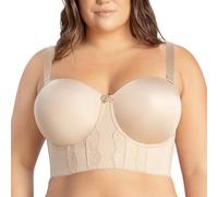 YUYUCH Sujetador Push up de Copa Profunda para Mujer, Sujetador con Aros de Cobertura Total con Soporte, Sujetadores para Ocultar la Grasa de la Espalda