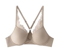YUYUCH Sujetadores levantadores con Cierre Frontal para Mujer Push up Racerback Underwire Sujetador de Copa sin Costuras de Encaje sin Forro