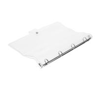 YUYUETIME Carpeta Transparente Cuaderno de Anillas Anillos Cubierta Plástica Resistente para Protectora Libreta de Sueltas Funda Práctica y Duradera para Oficina y Estudio